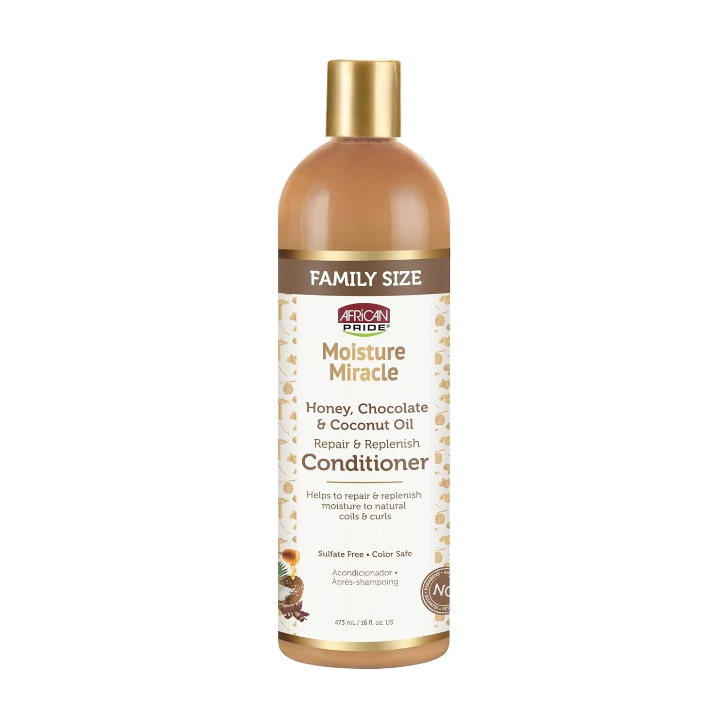 African Pride Moisture Miracle Honey Coconut Oil Conditioner 16 Oz